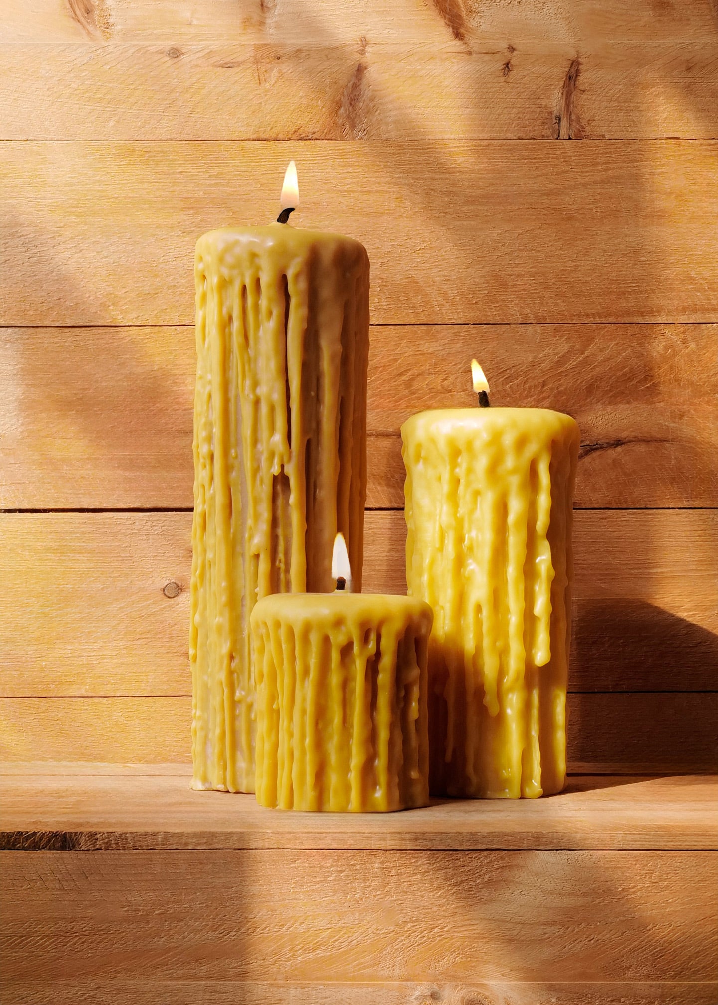 candle✣candle Beeswax Drip Pillar Candles – Slow Roads