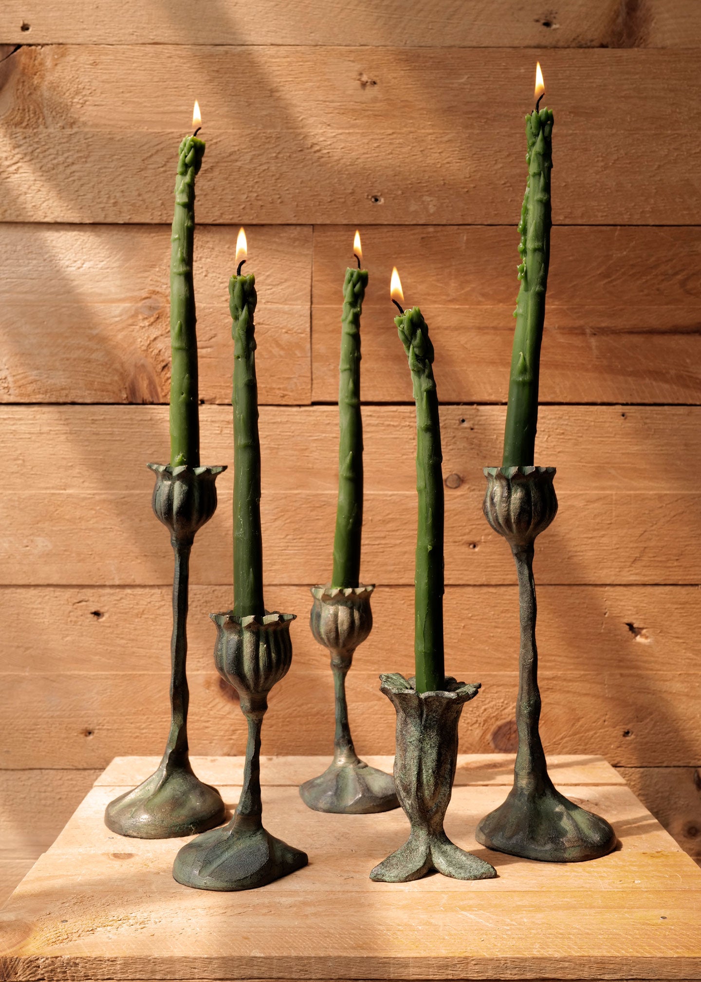 Asparagus Taper Beeswax Candles – Slow Roads