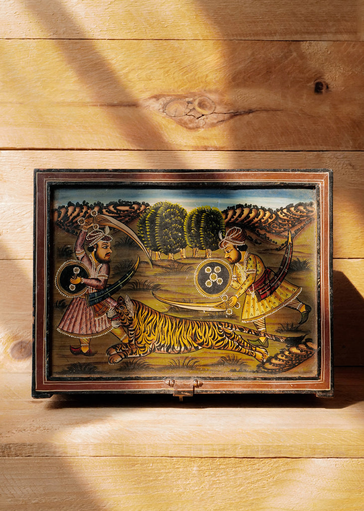 Hand Painted Wooden Tiger Box – Slow Roads
