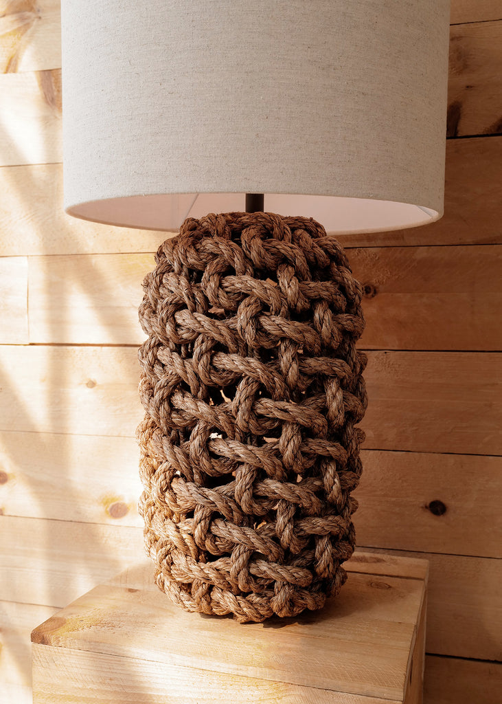 Cotton Rope Table Lamp Montauk Rope Table Lamp – Slow Roads