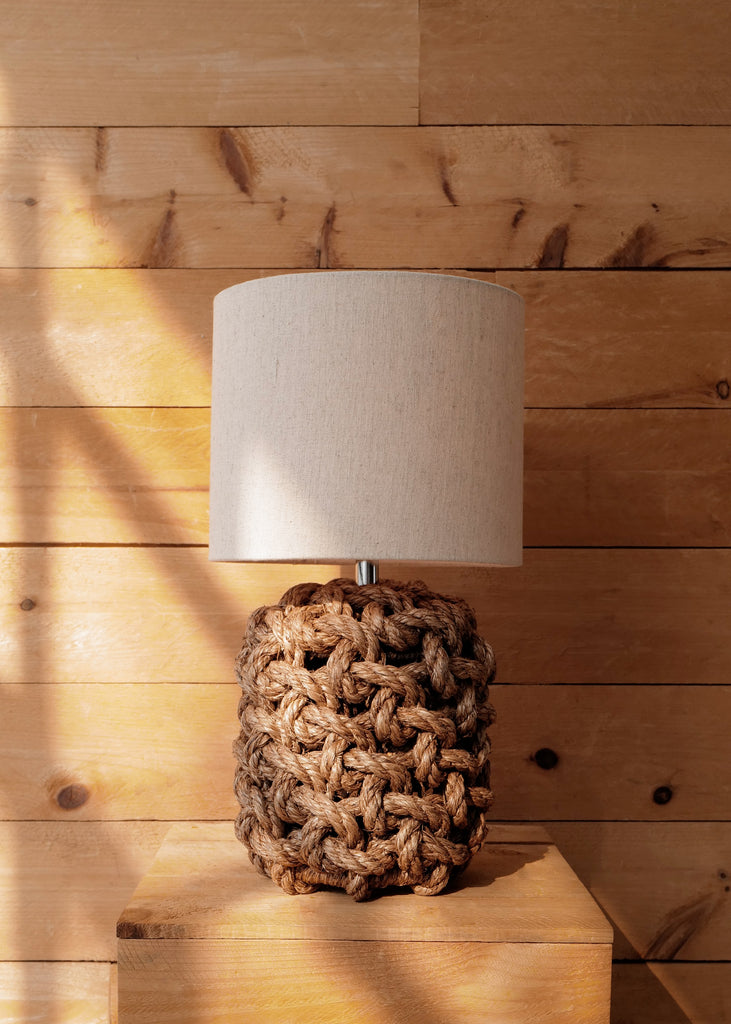 Cotton Rope Table Lamp Montauk Rope Table Lamp – Slow Roads