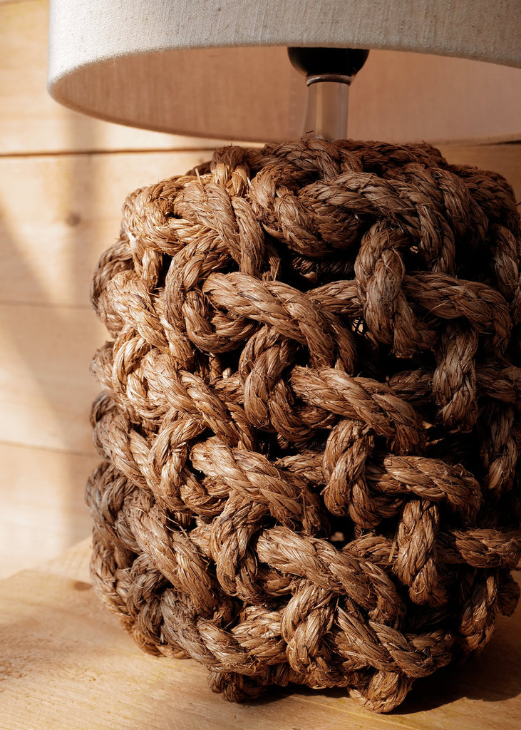 Cotton Rope Table Lamp Montauk Rope Table Lamp – Slow Roads