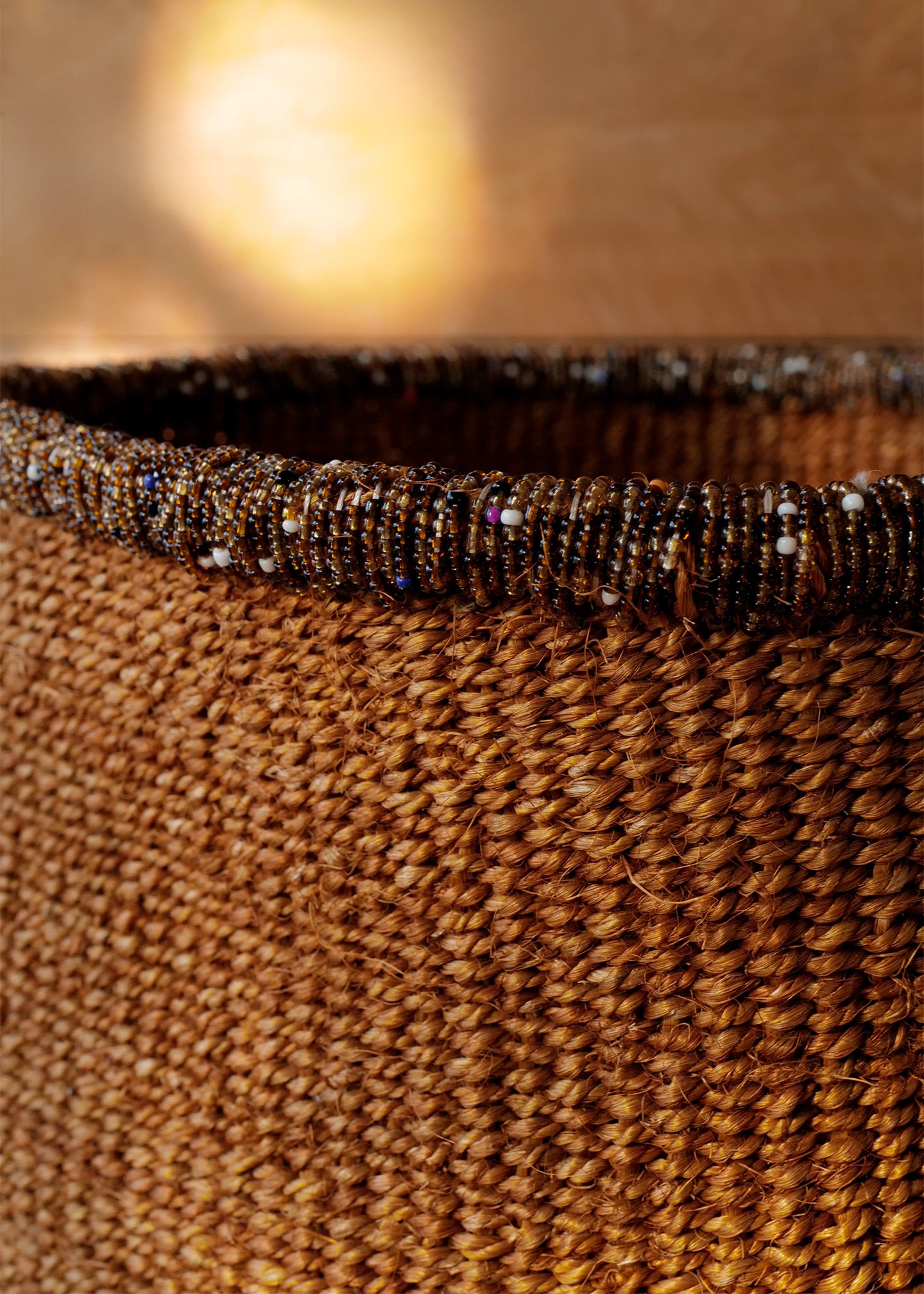 Handwoven Beaded Basket – Slow Roads