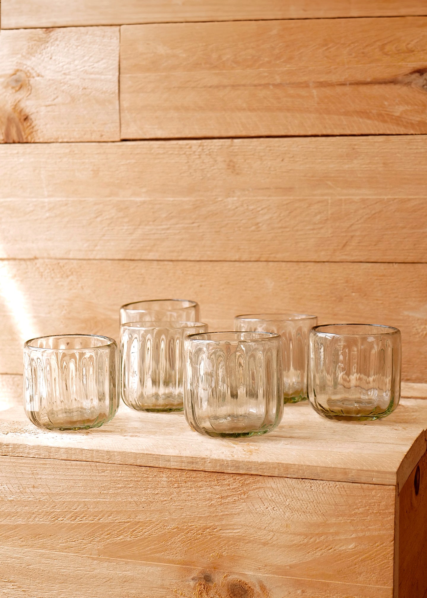Ula Fluted Glass Tumblers