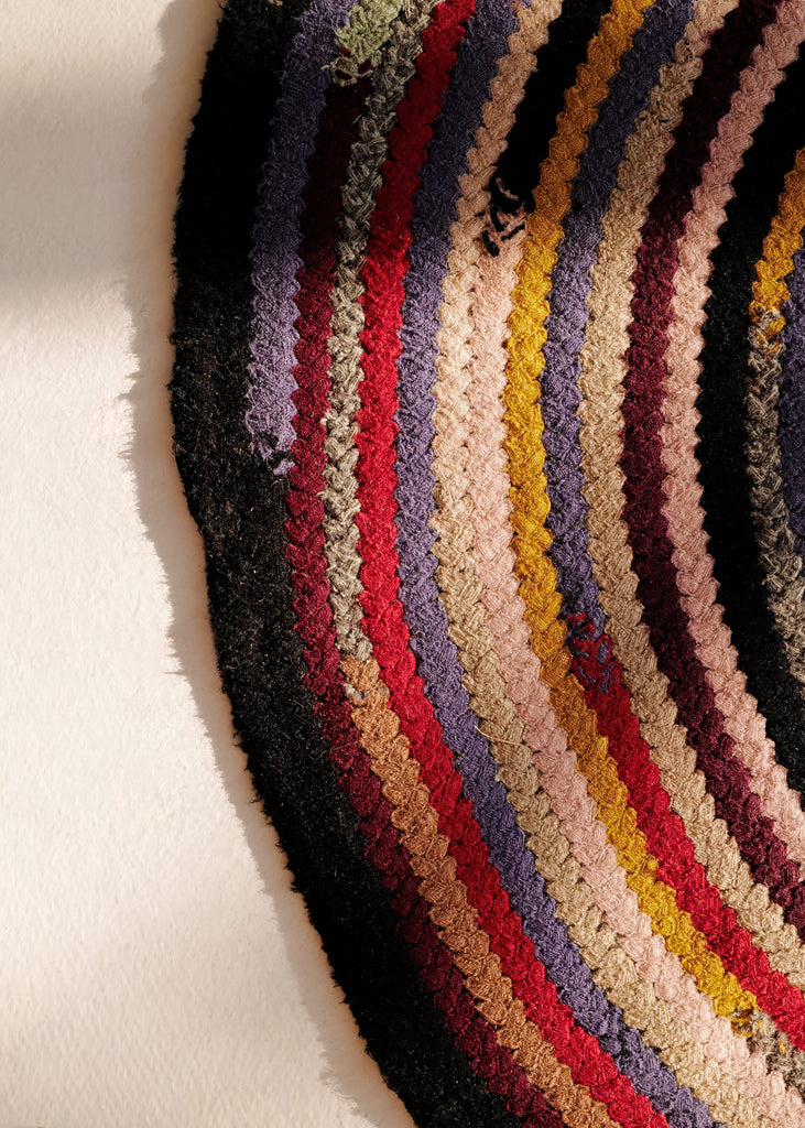 Raspberry Swirl Rug Raspberry Fields Hooked Rug – Slow Roads