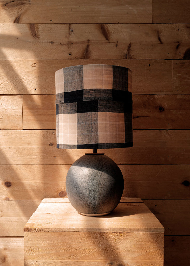 Victoria Morris x Slow Roads, Plaid Sullivan Table Lamp - Slow Roads