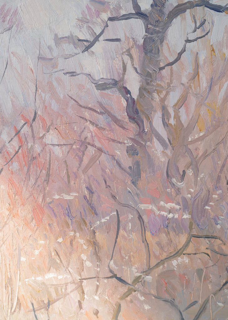 Oil Paint Spring Spring River Landscape, Oil Painting