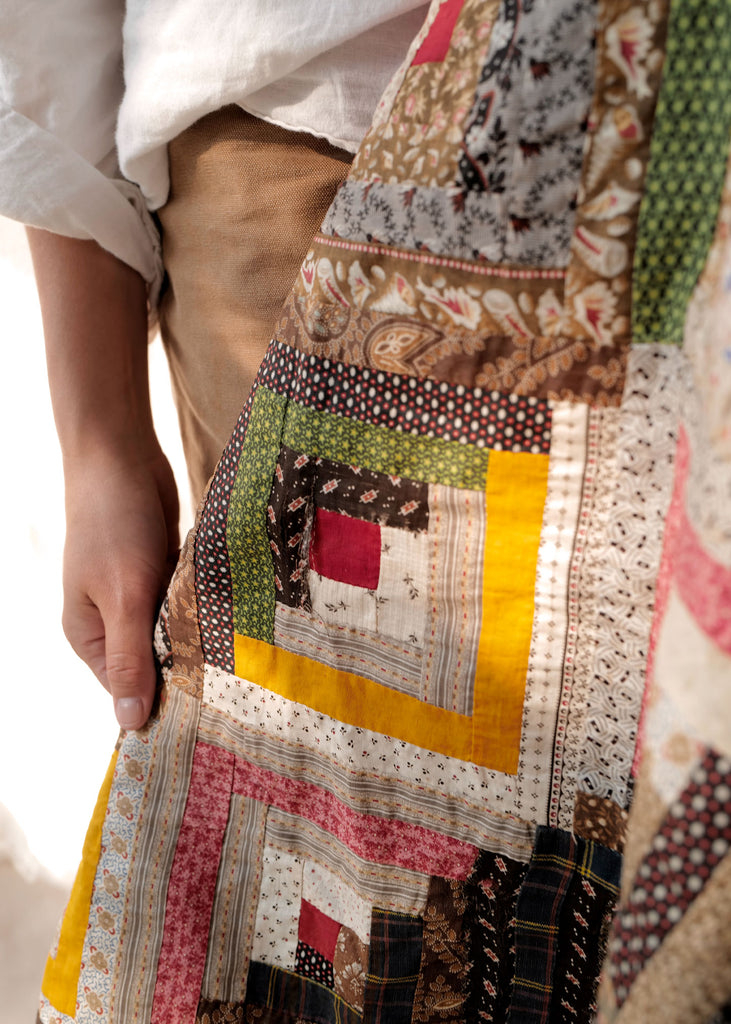 Autumn Fields Log Cabin Quilt - Slow Roads