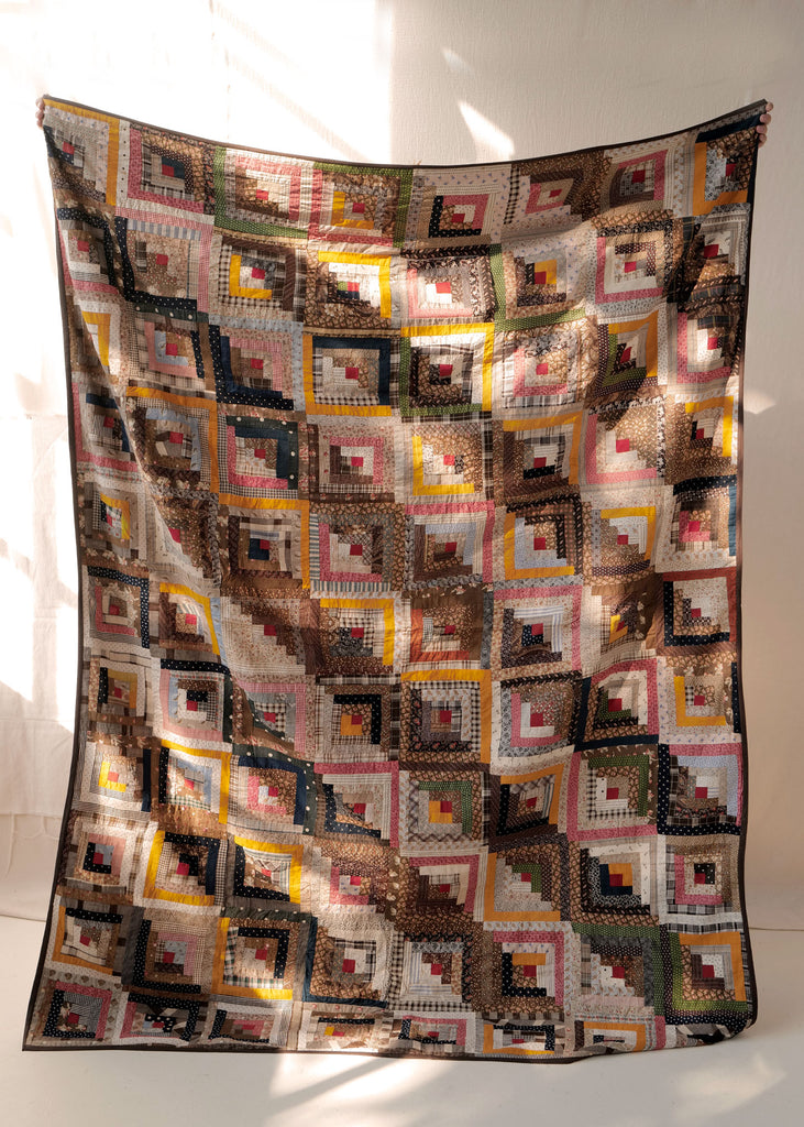 Autumn Fields Log Cabin Quilt - Slow Roads