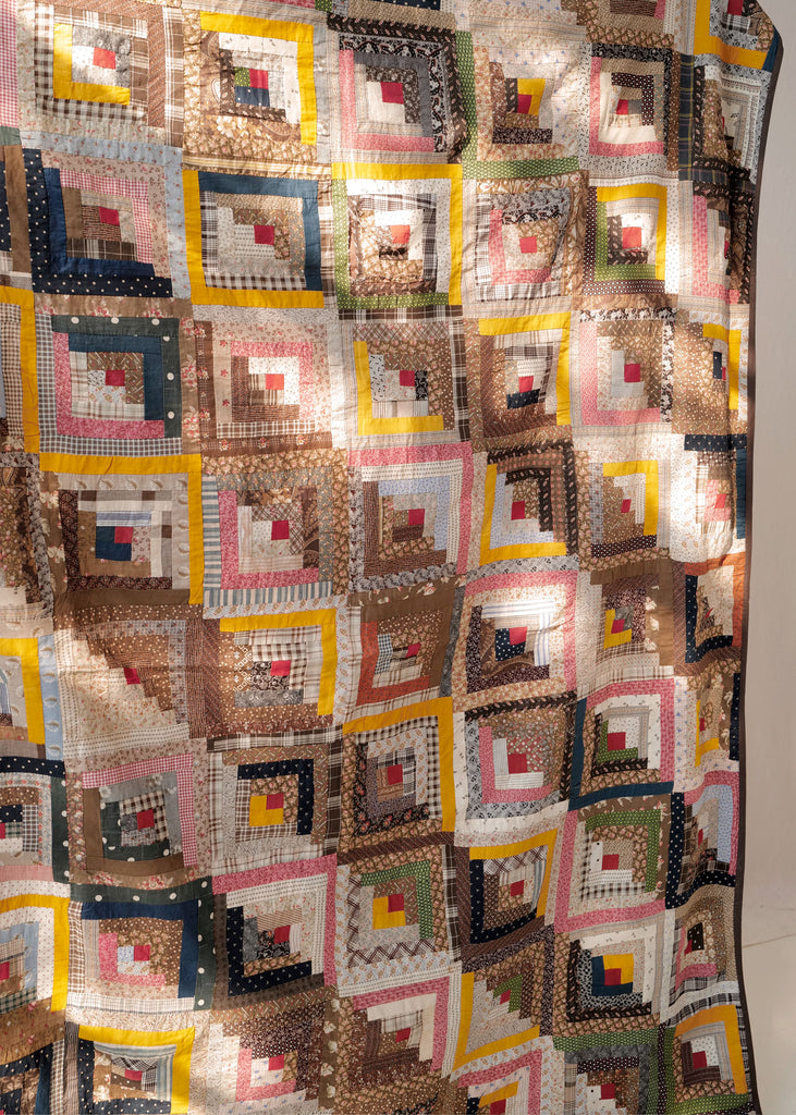 Autumn Fields Log Cabin Quilt - Slow Roads