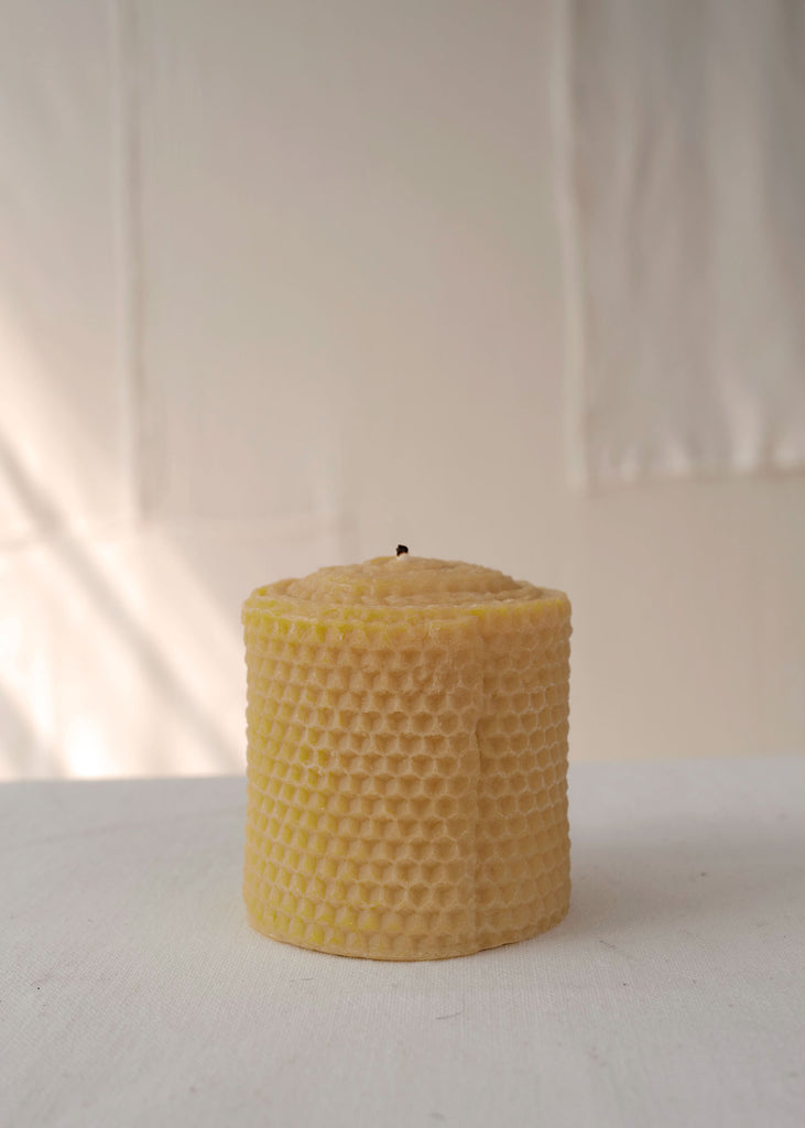 Beeswax Honeycomb Pillar - Slow Roads