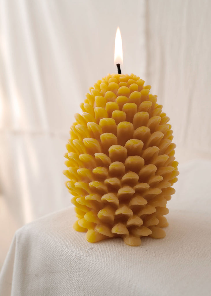 Beeswax Pinecone Candles - Slow Roads