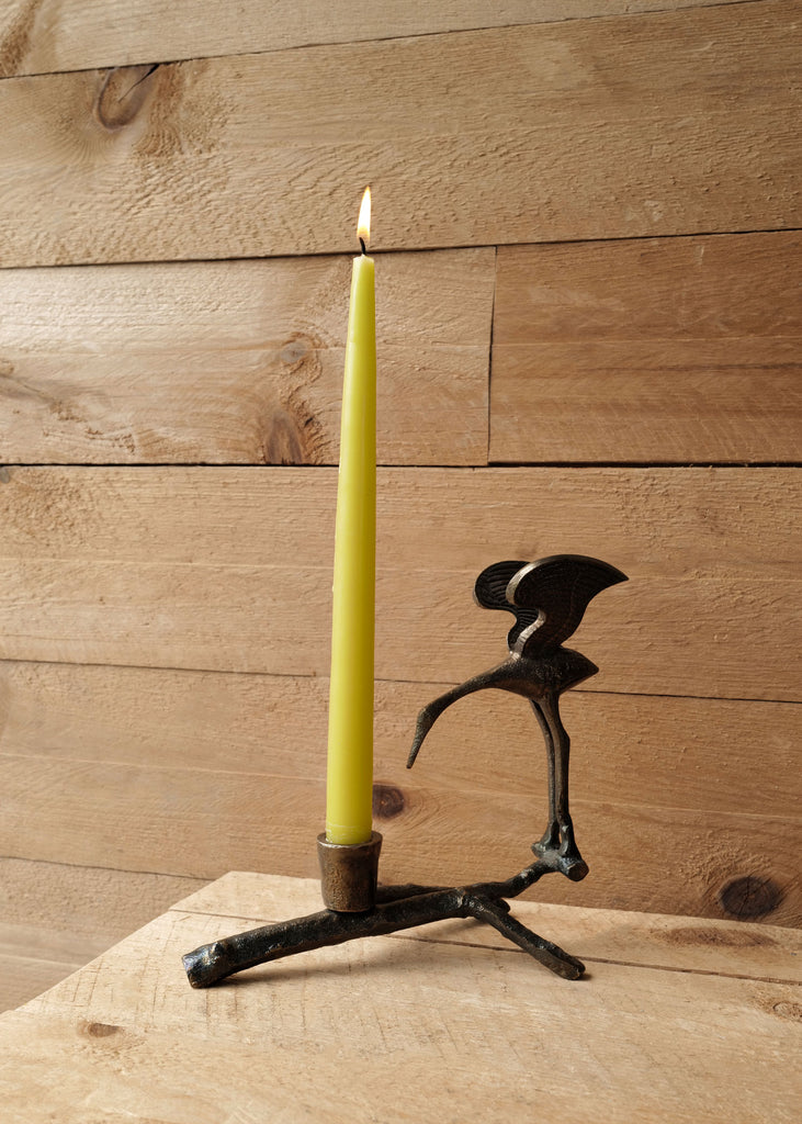 Bronze Crane Candlestick Set - Slow Roads