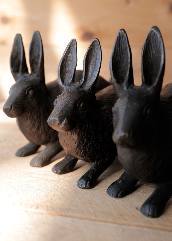 Bronze Rabbit Doorstop - Slow Roads