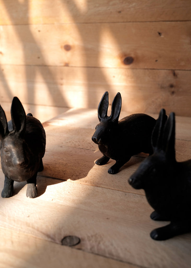 Bronze Rabbit Doorstop - Slow Roads