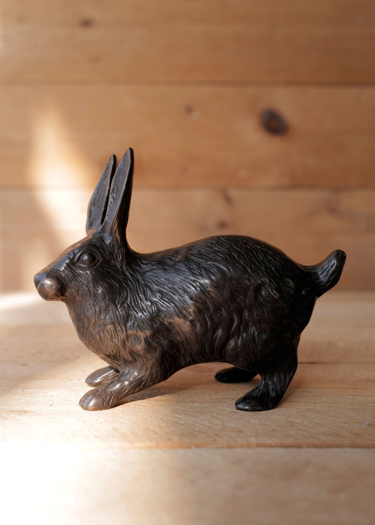 Bronze Rabbit Doorstop - Slow Roads