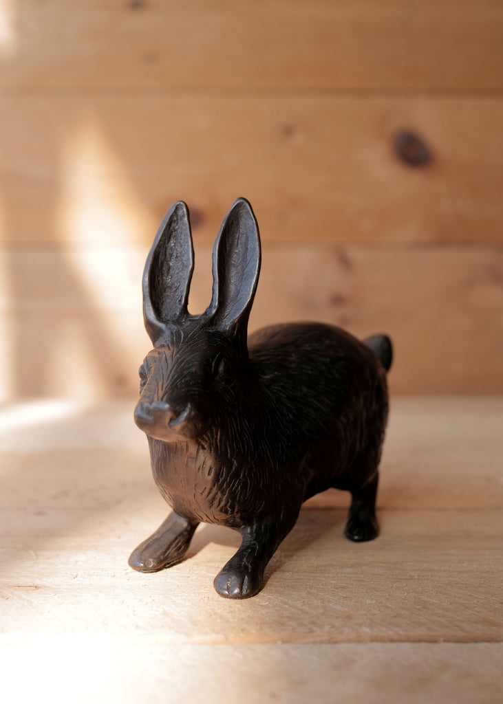 Bronze Rabbit Doorstop - Slow Roads