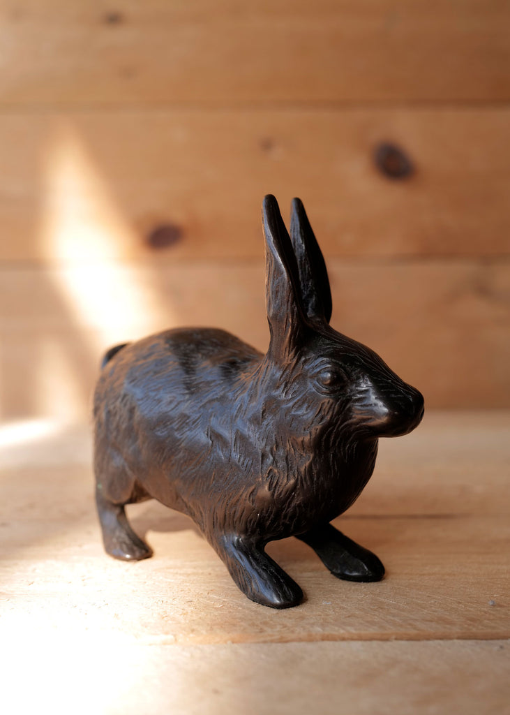 Bronze Rabbit Doorstop - Slow Roads