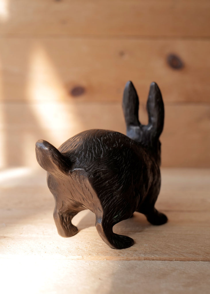 Bronze Rabbit Doorstop - Slow Roads