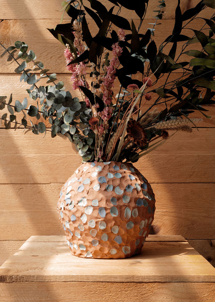 Ceramic Dotty Vase, Ocean - Slow Roads