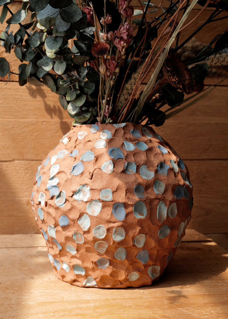 Ceramic Dotty Vase, Ocean - Slow Roads