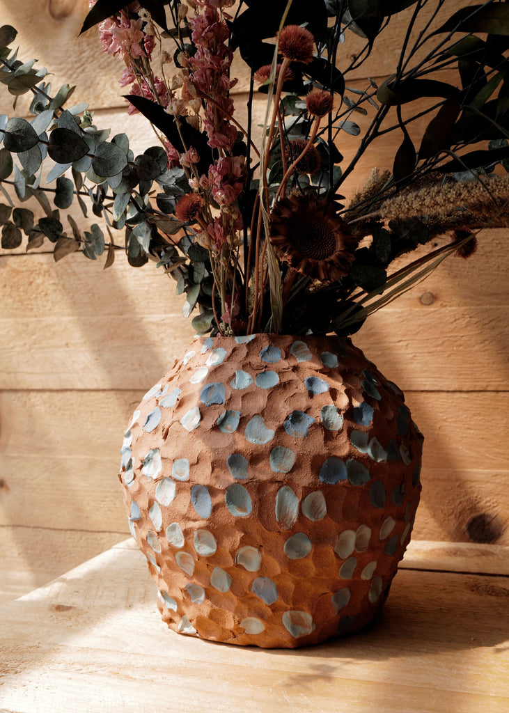 Ceramic Dotty Vase, Ocean - Slow Roads