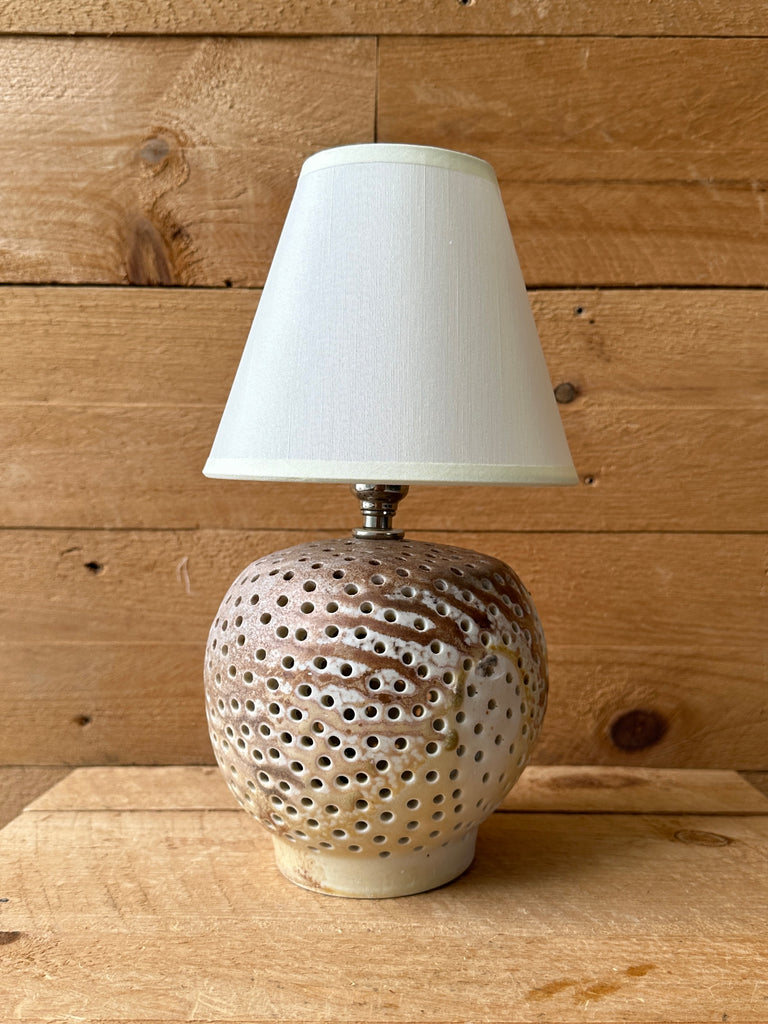 Colander Ceramic Lamp, Artist's Sample - Slow Roads