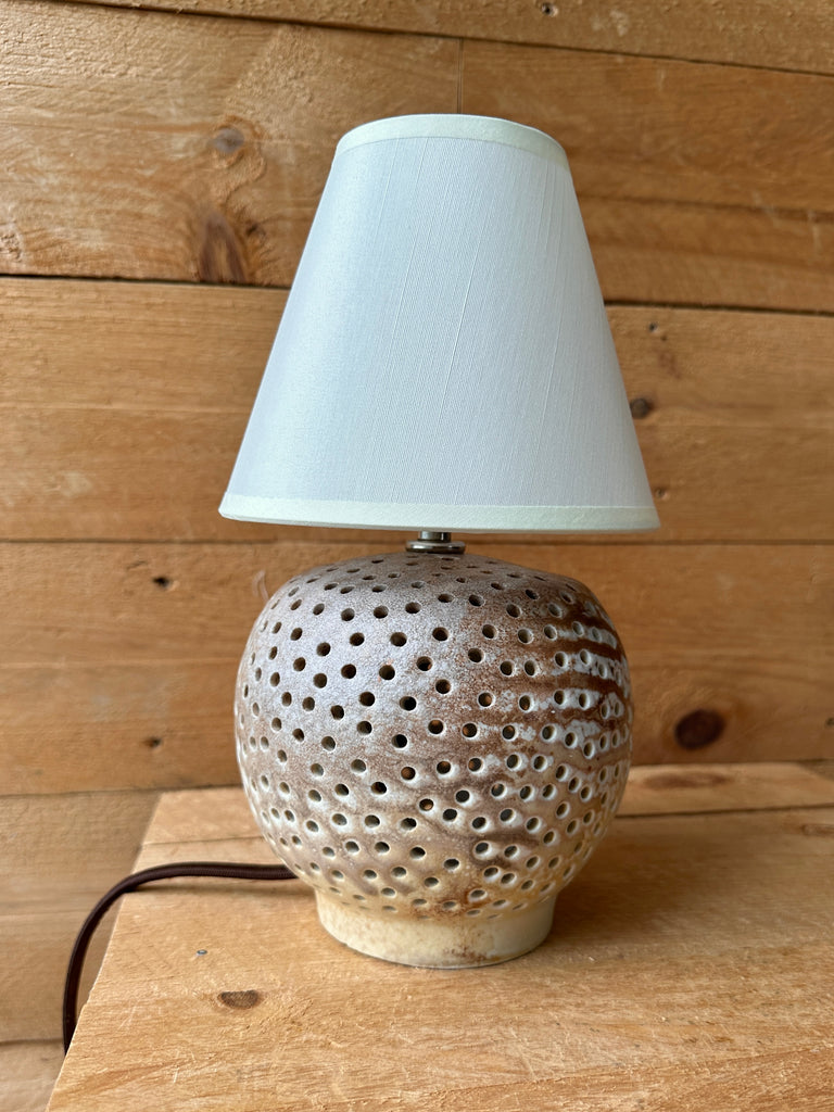 Colander Ceramic Lamp, Artist's Sample - Slow Roads