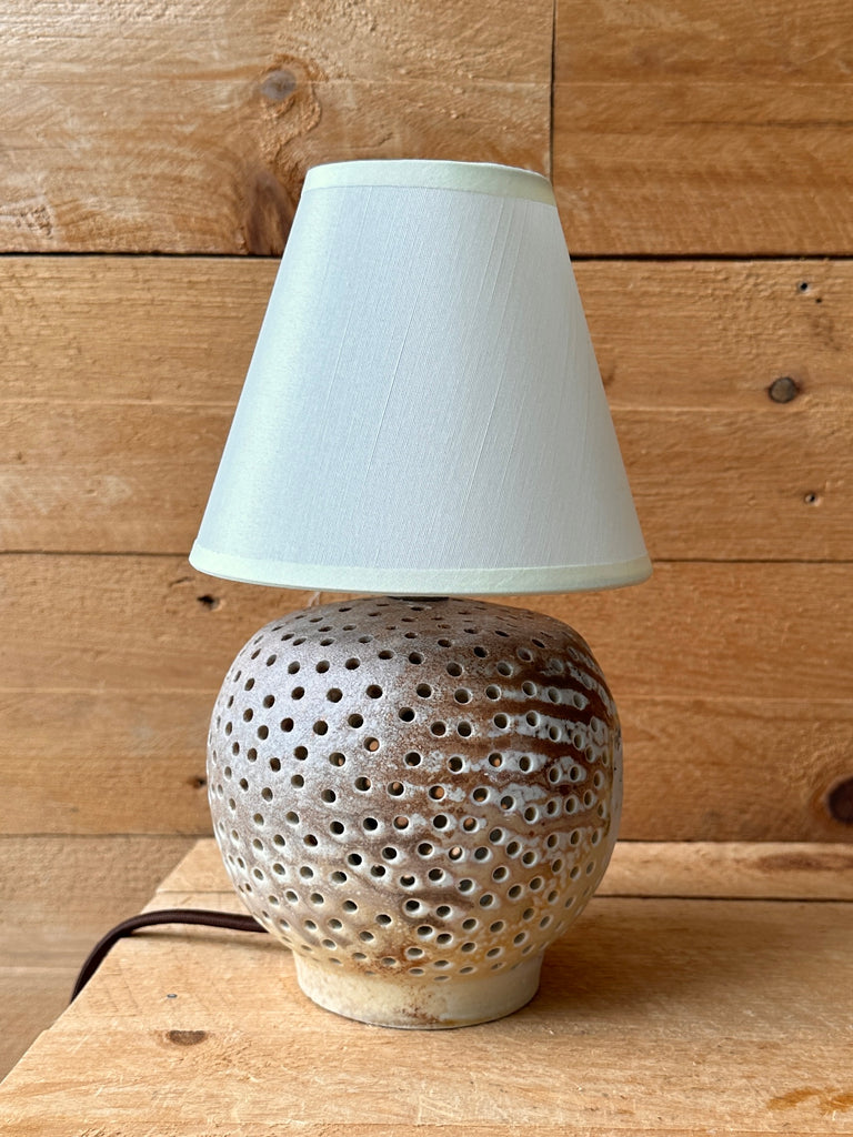 Colander Ceramic Lamp, Artist's Sample - Slow Roads