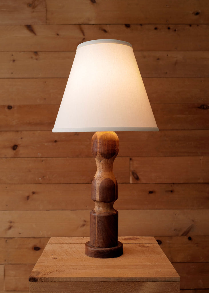 Craftsman Wood Inlay Lamp, Medium - Slow Roads