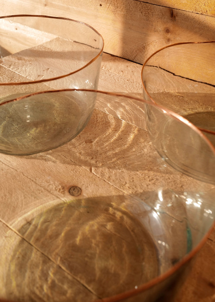 Demijohn Bowl, Copper Foil Edge - Slow Roads