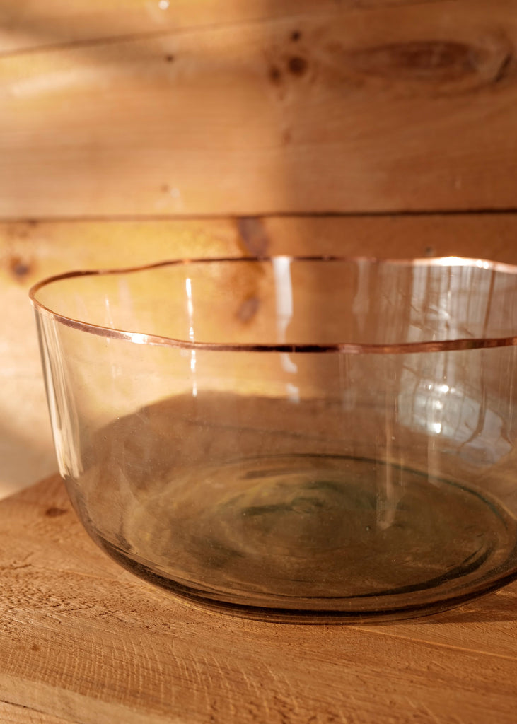 Demijohn Bowl, Copper Foil Edge - Slow Roads