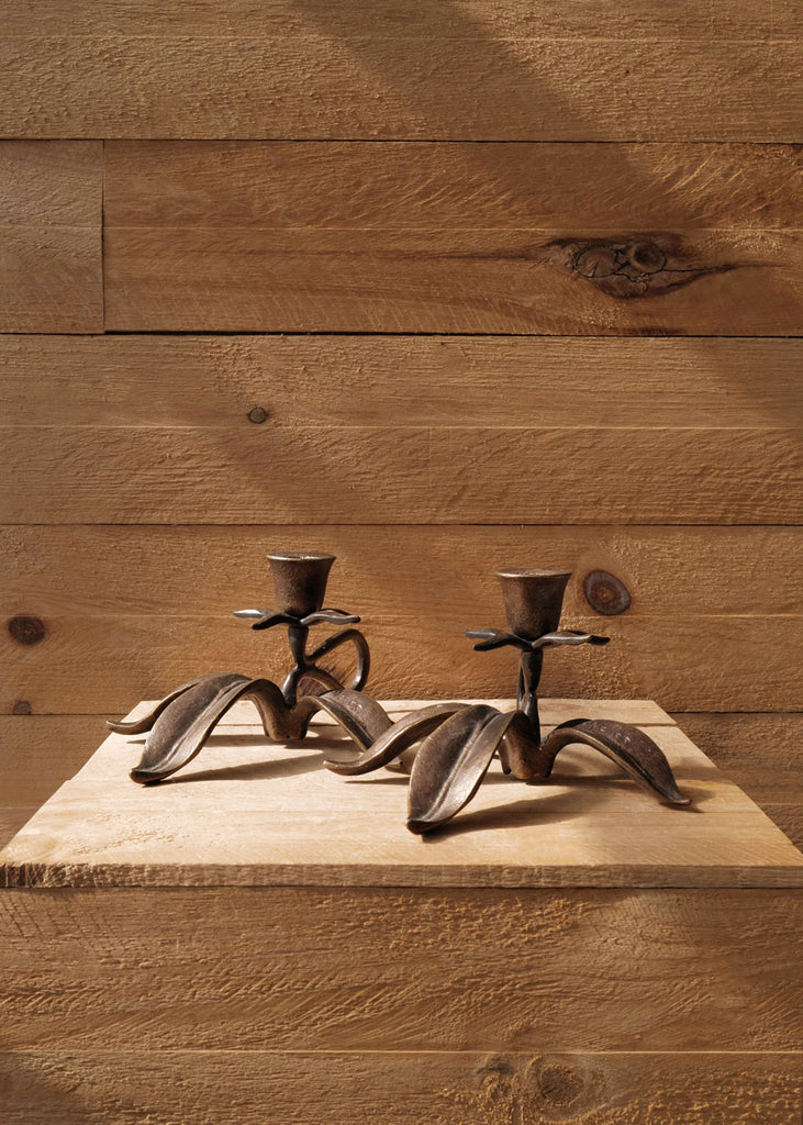 Floral Brass Candleholders, Scott Nelles - Slow Roads