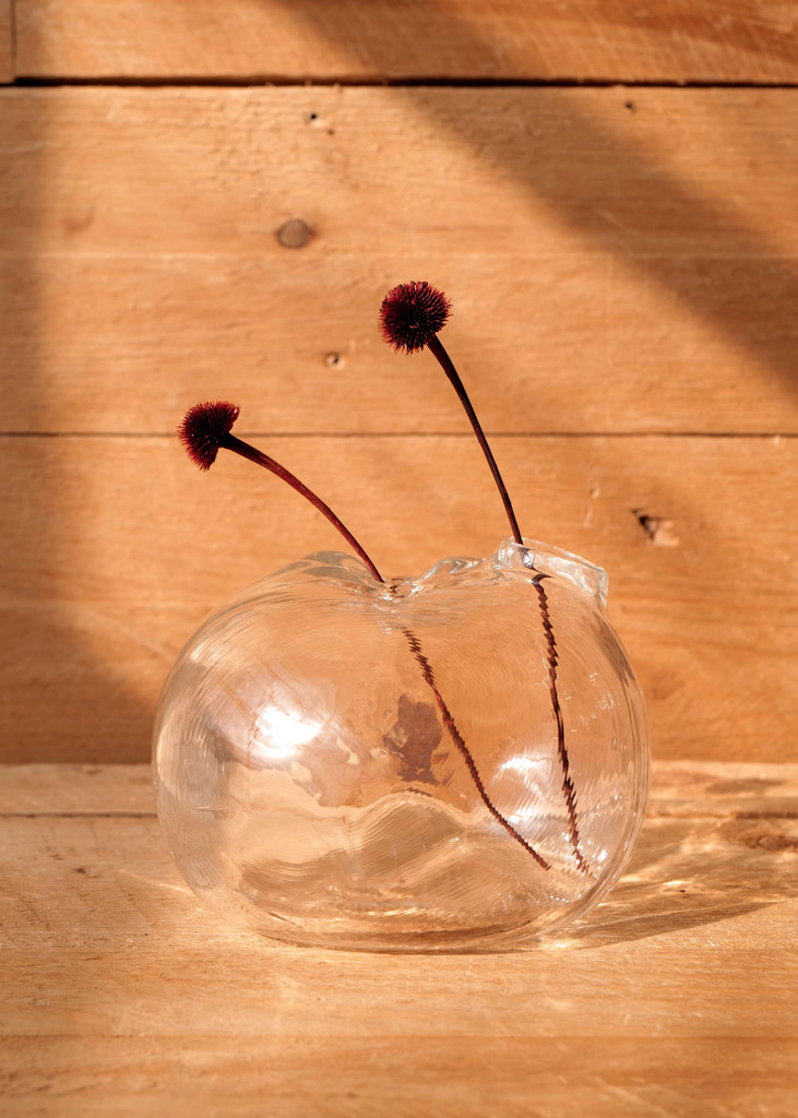 Flowing Water Glass Vase - Slow Roads