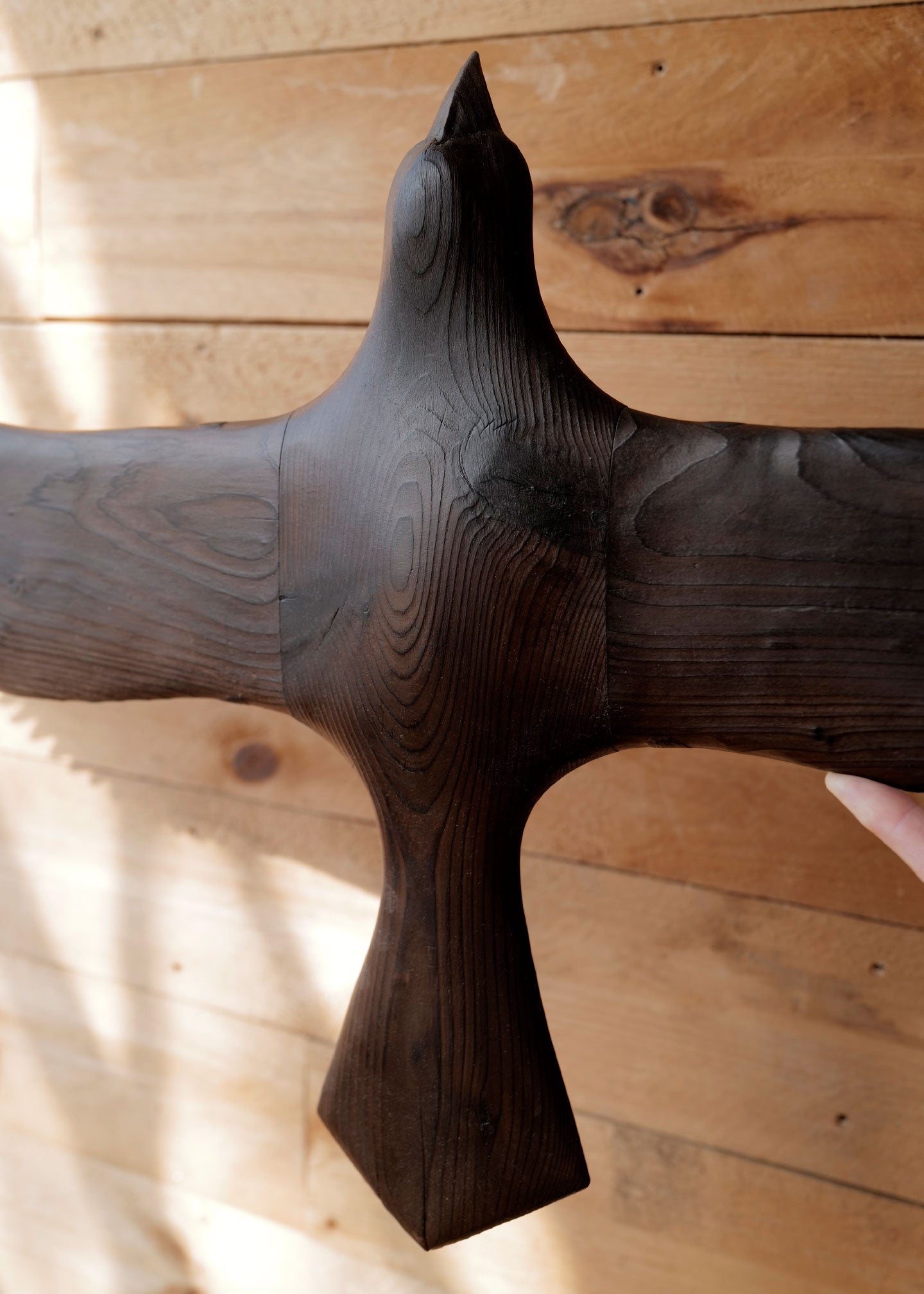 Hand Carved Shou Sugi Ban Bird – Slow Roads