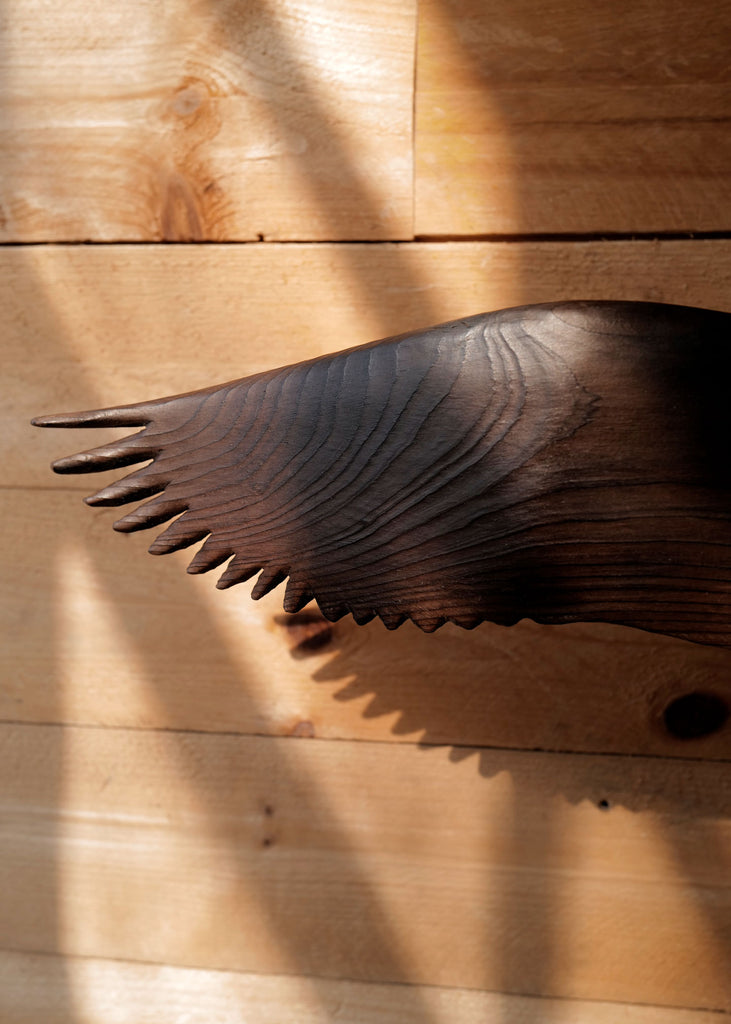 Hand Carved Shou Sugi Ban Bird - Slow Roads