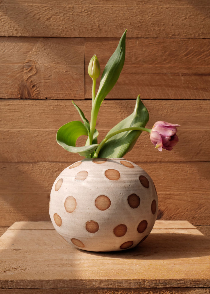 Hand Thrown Spotted Vase - Slow Roads