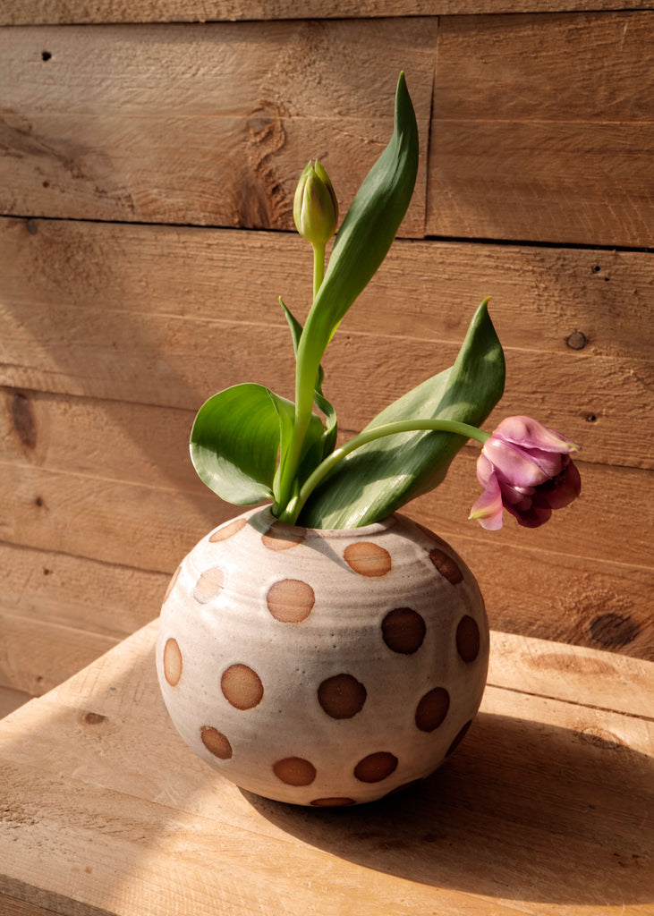 Hand Thrown Spotted Vase - Slow Roads