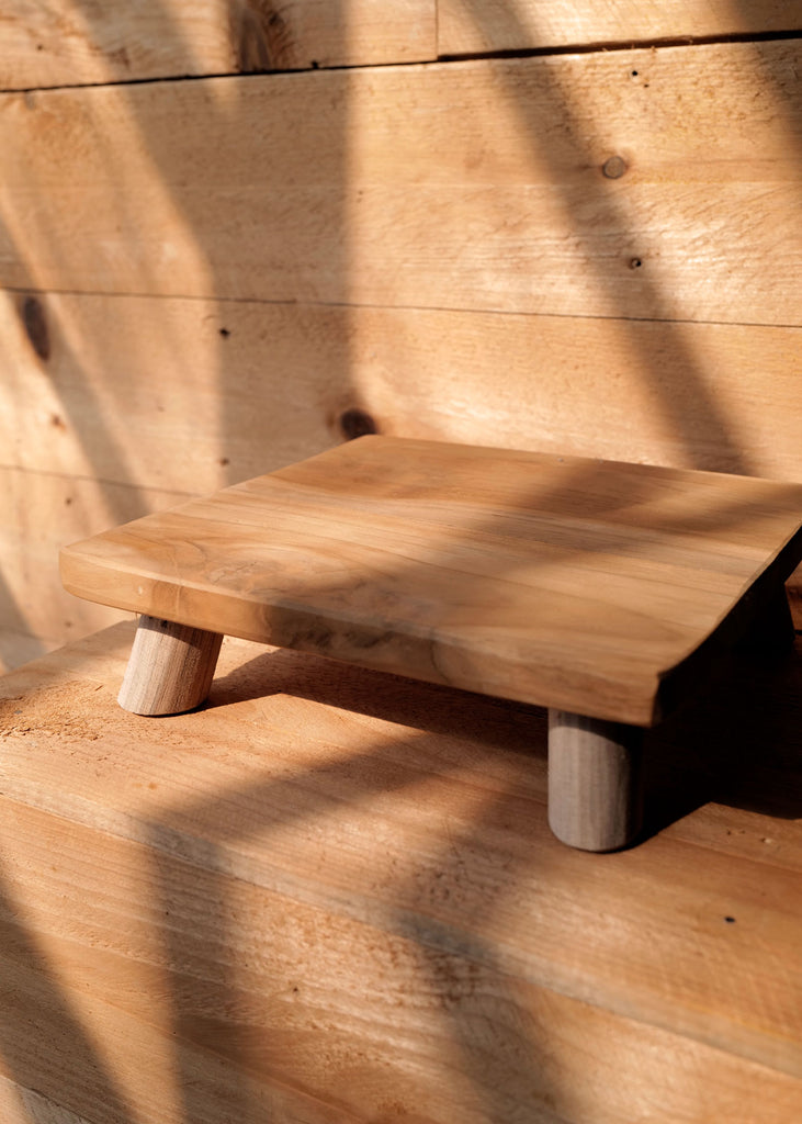 Handcrafted Teak Plant Stands, Square - Slow Roads