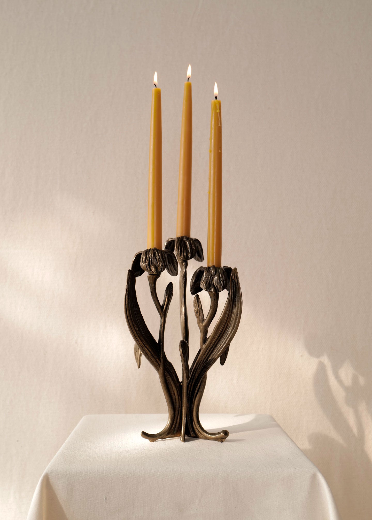 ☆ギルバートクラフト　バレリーナ燭台　ブロンズ　アンティーク　西洋美術品 iris-candelabra-slow-roads-