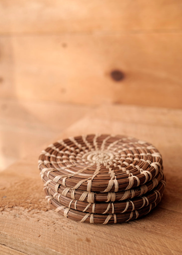 Maya Pine Needle Coasters - Slow Roads