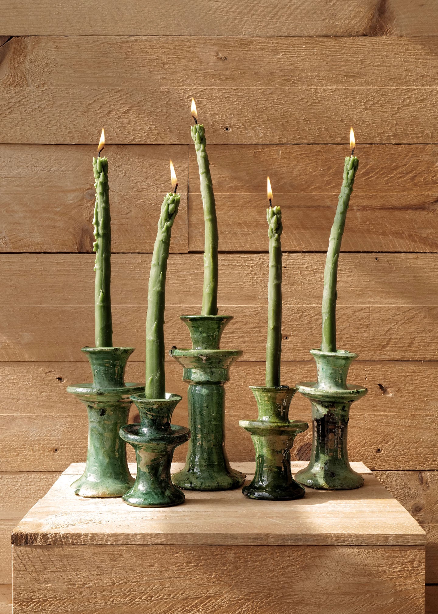 Asparagus Taper Beeswax Candles – Slow Roads