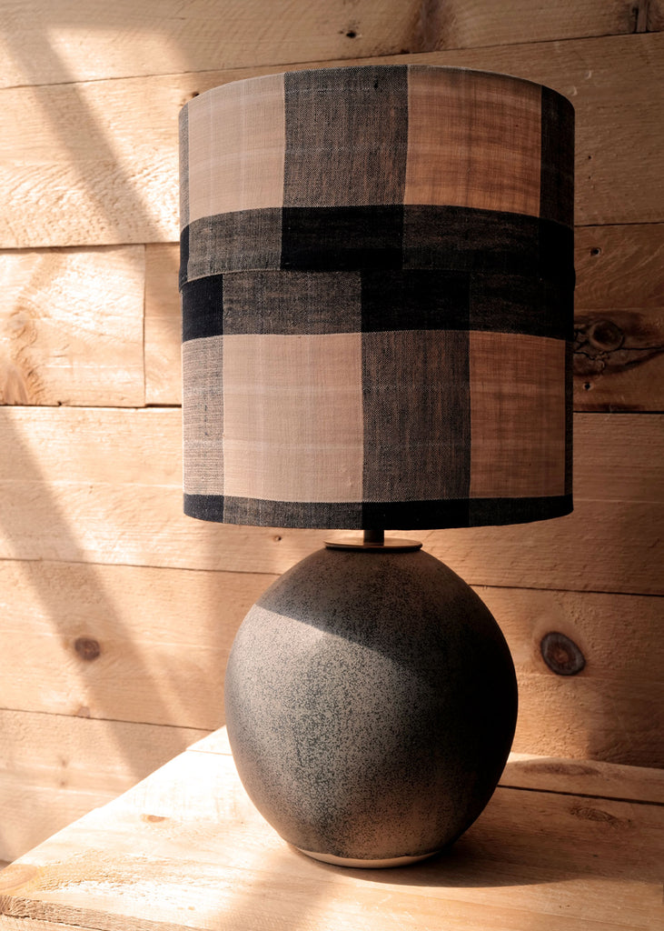 Victoria Morris x Slow Roads, Plaid Sullivan Table Lamp - Slow Roads