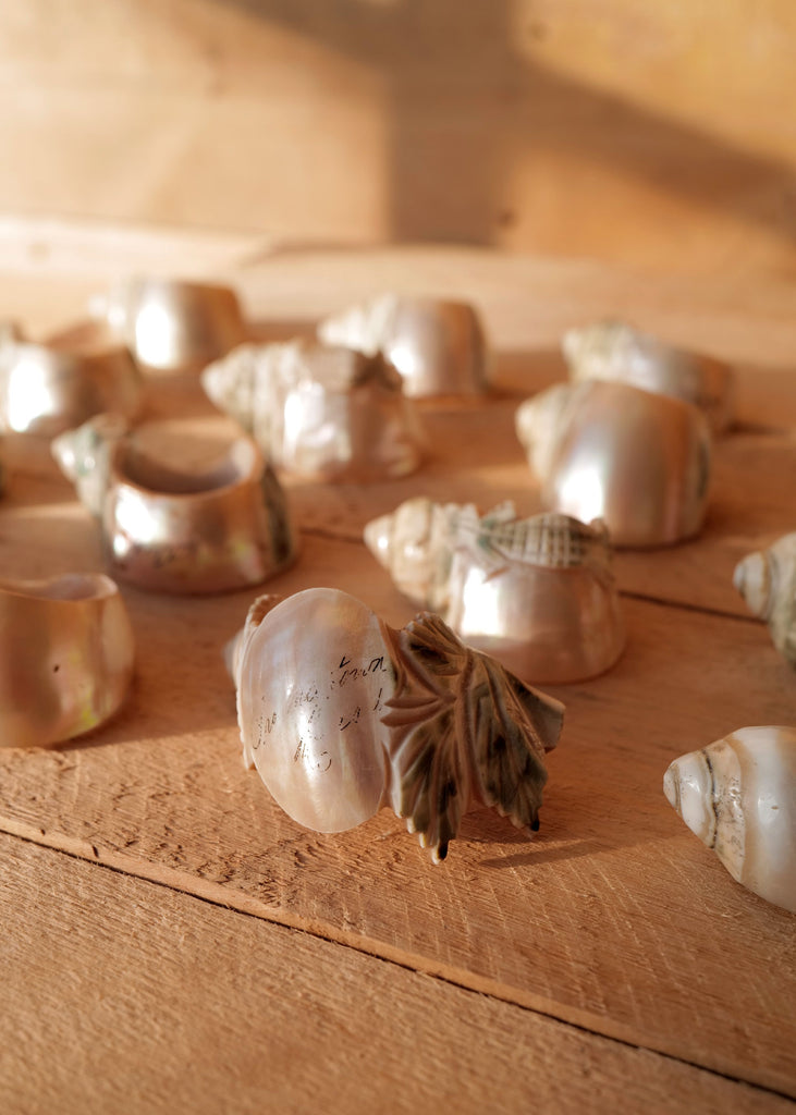 Vintage Souvenir Shell Napkin Rings – Slow Roads