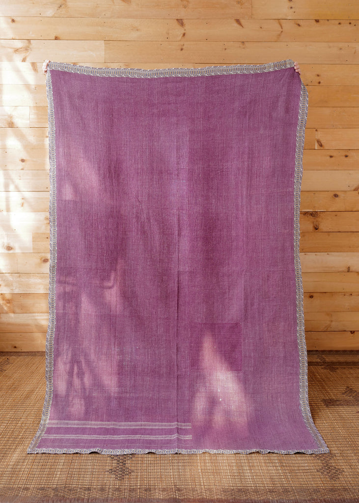 Violet Fields Kantha Throw - Slow Roads