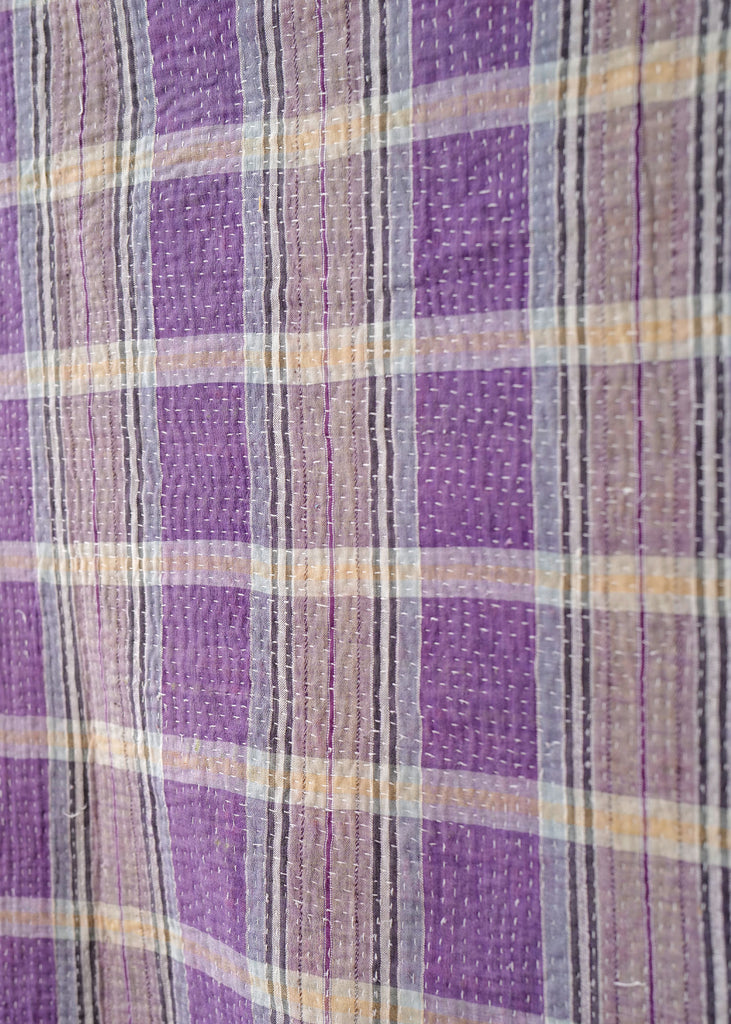 Violet Fields Kantha Throw - Slow Roads