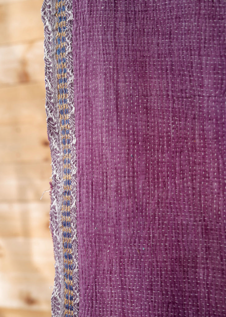 Violet Fields Kantha Throw - Slow Roads