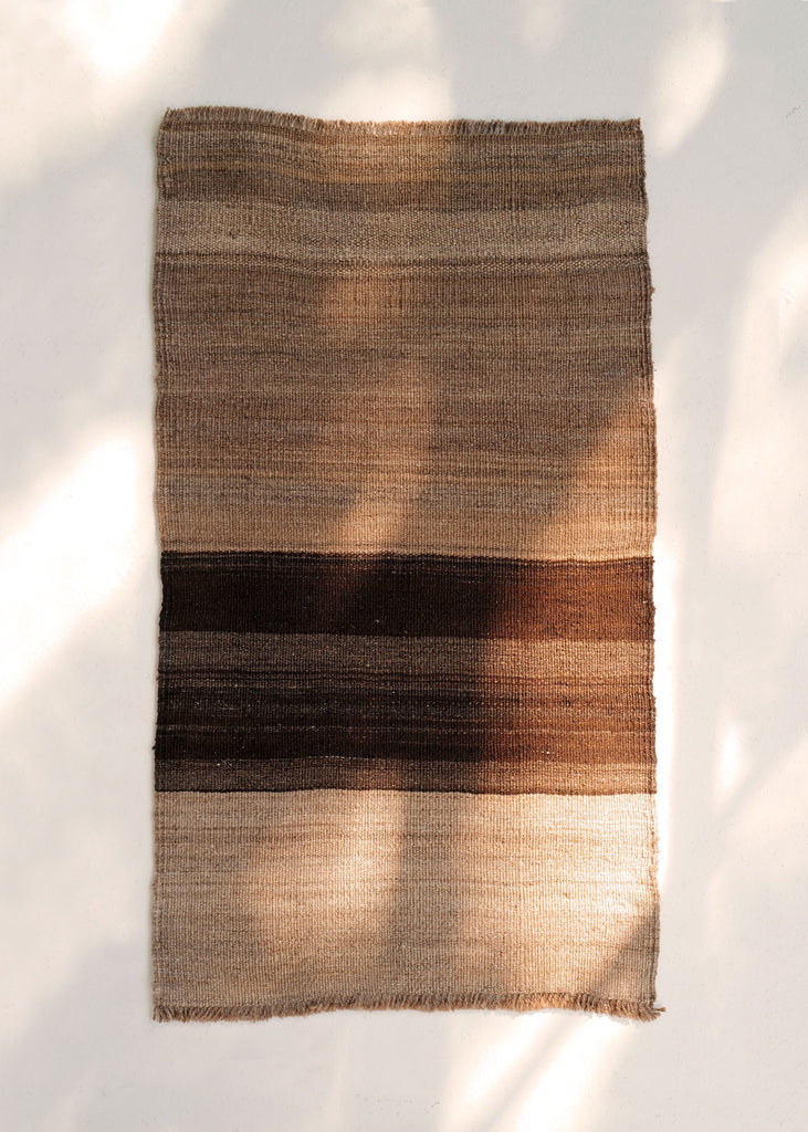 Walnut Handwoven Rug - Slow Roads