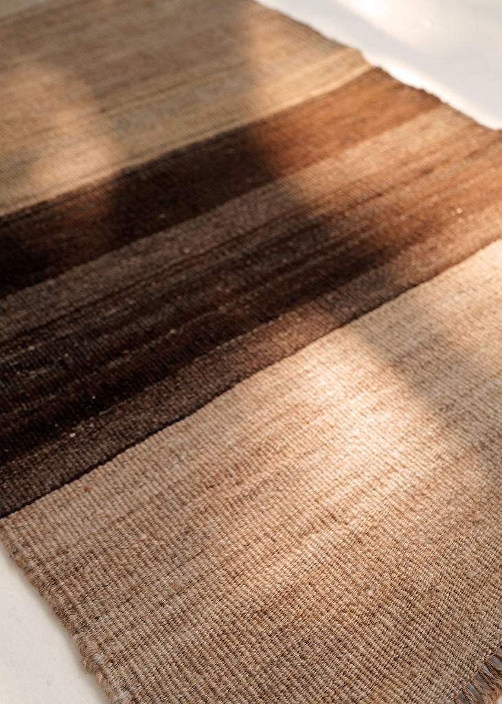 Walnut Handwoven Rug - Slow Roads