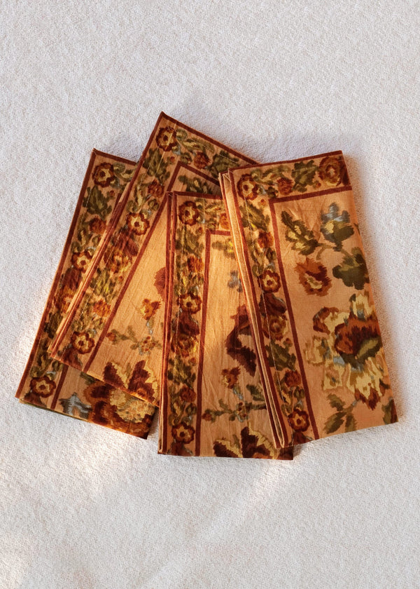 Ochre Ikat Napkins, Set of 4